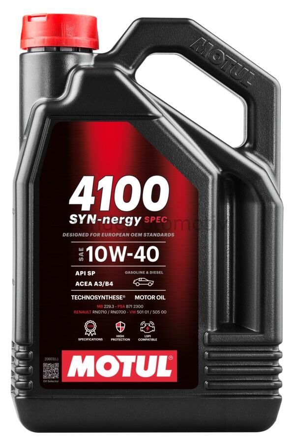 Motul 4100 SYN-nergy SPEC  10W40  5Litre